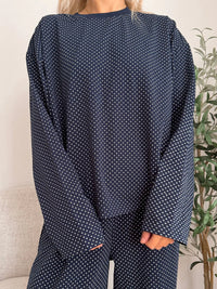 Ashley Polka Dot Lounge Top