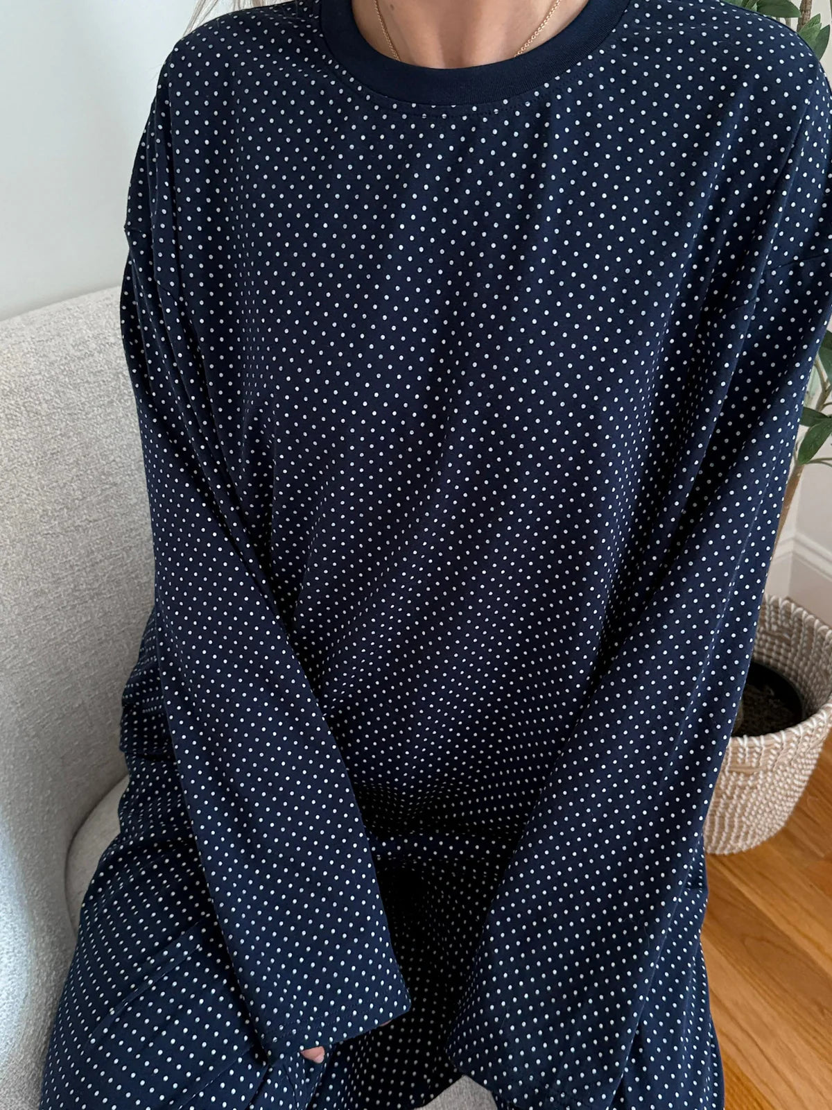 Ashley Polka Dot Lounge Top