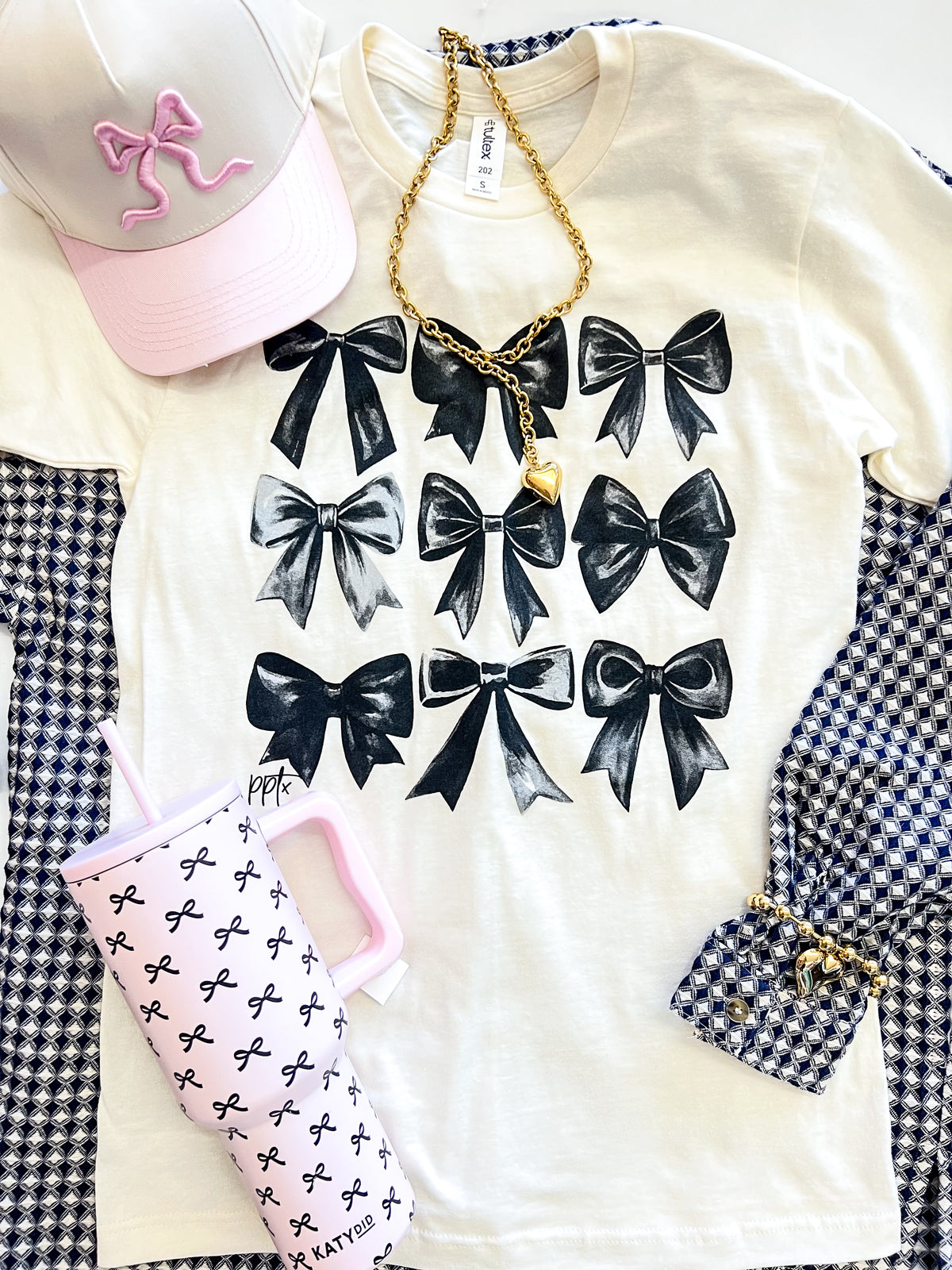 Black Bow Tee