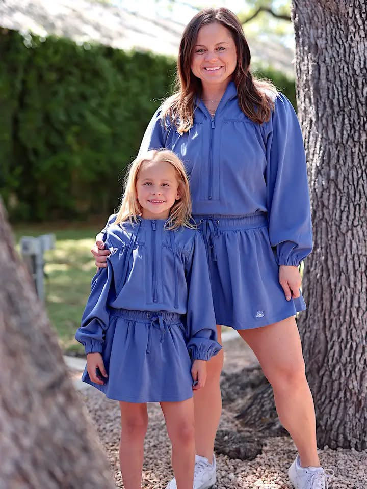 YOUTH Jet Setter Hoodie Dress - Slate