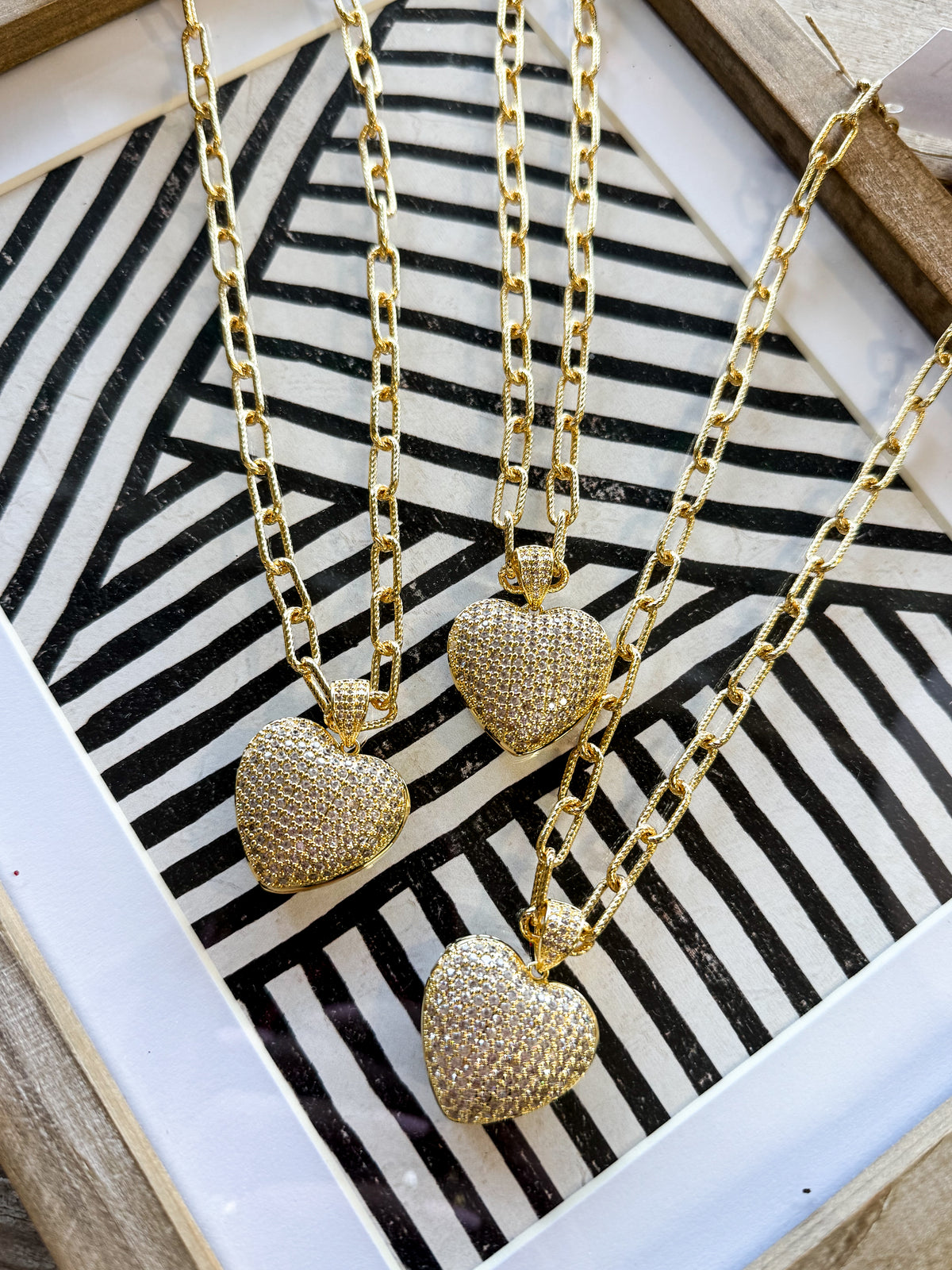 Rhinestone Heart Necklace