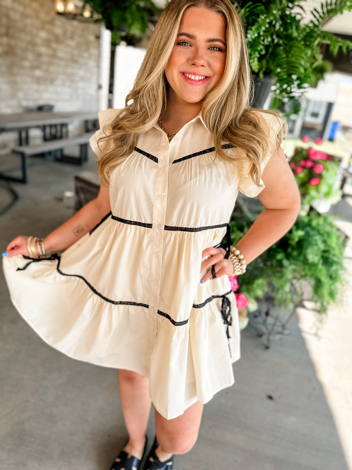 Simply Southern Dress - Cream