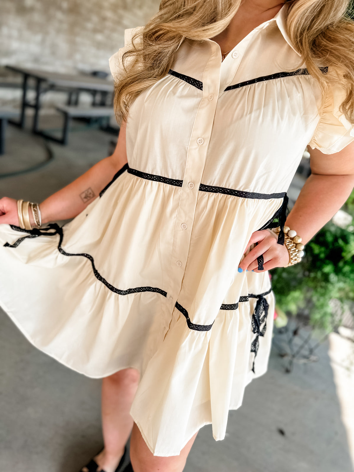 Simply Southern Dress - Cream