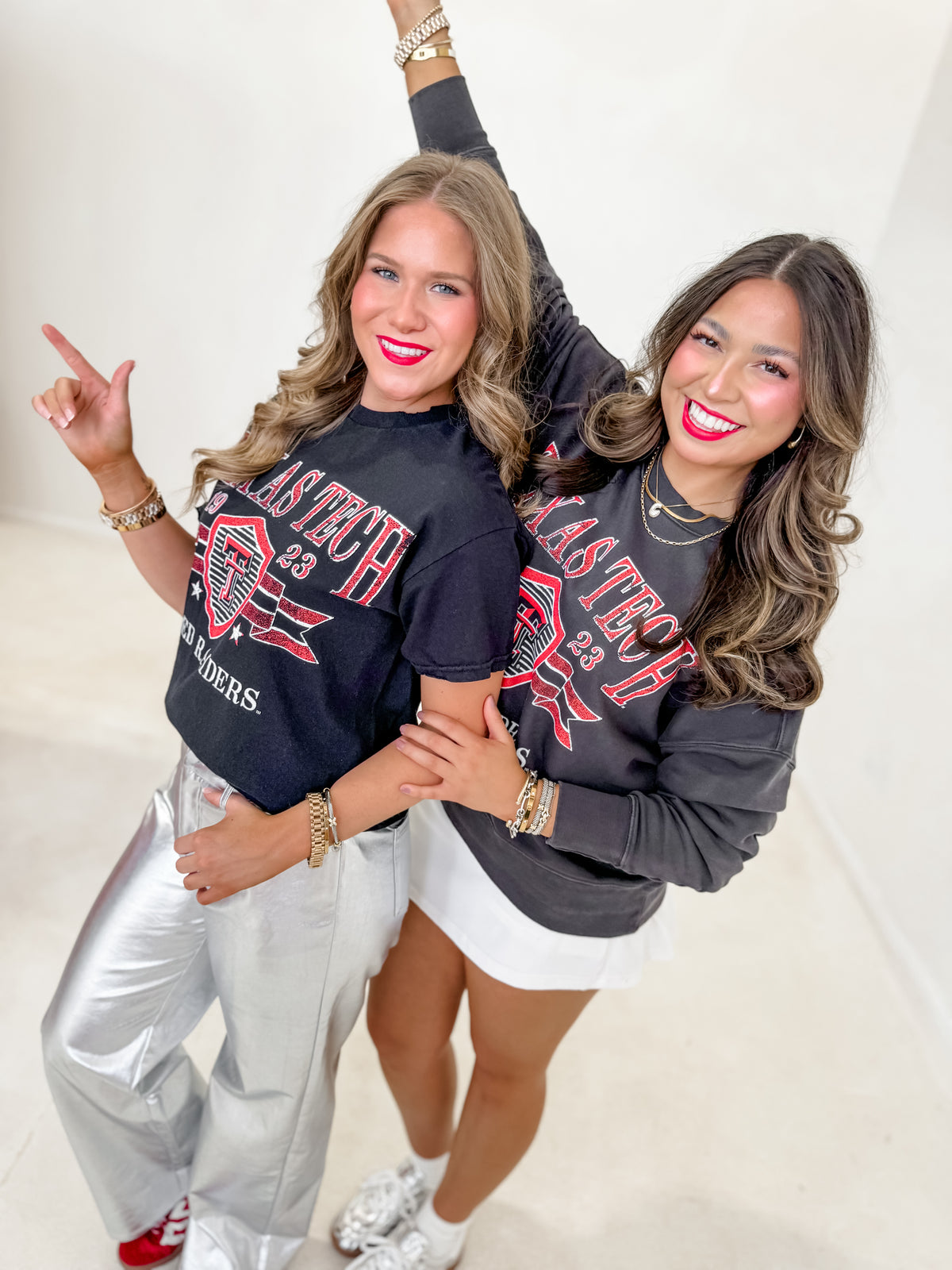 Texas Tech Pep Rally Black Thrifted Tee - Licensed Apparel By Livy Lu Designs