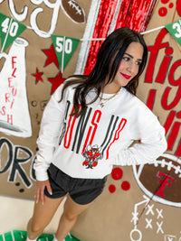 Goal Post Crewneck Fleece- Licensed Apparel By Kickoff Couture Designs