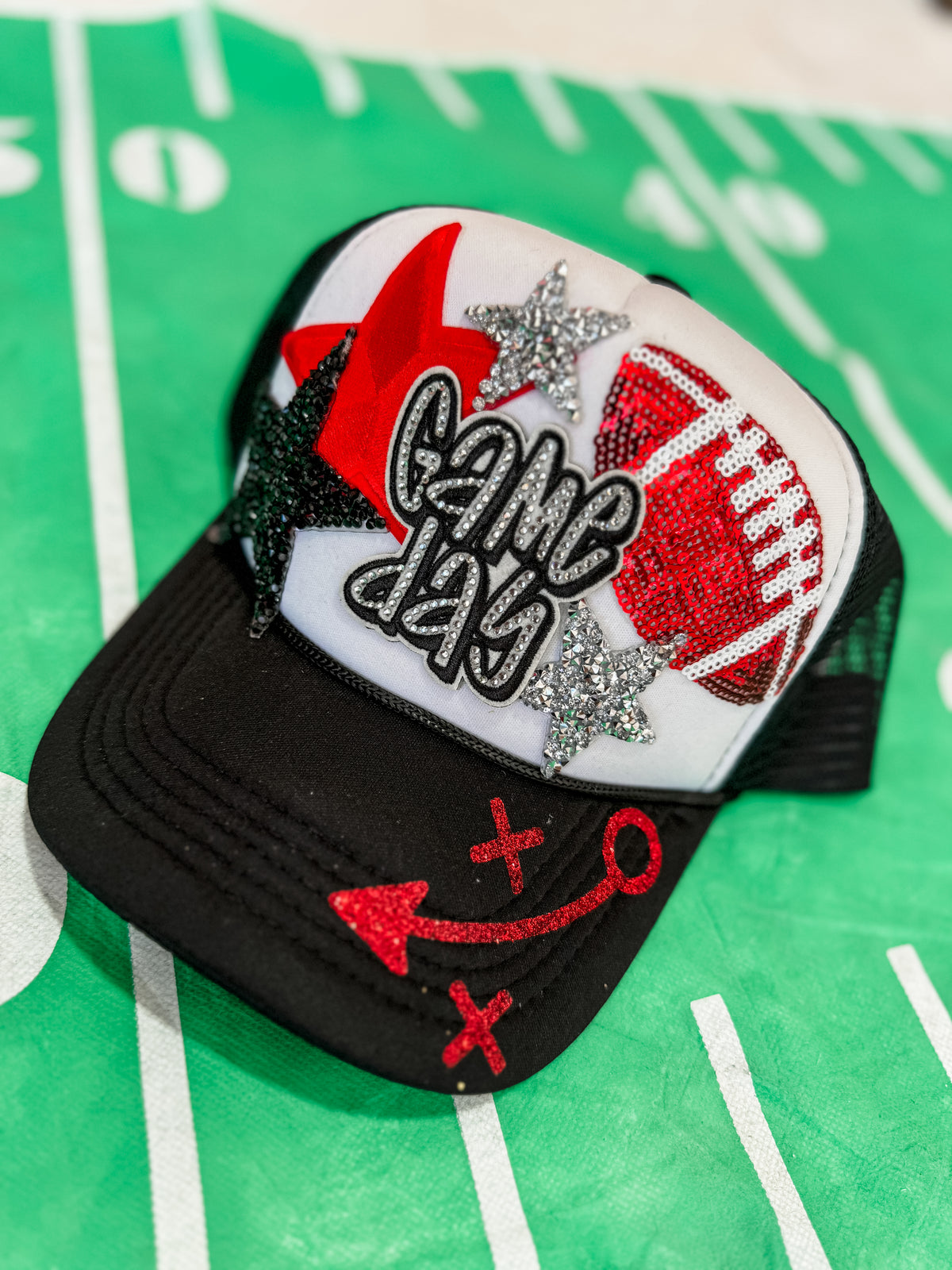 Black Gameday Custom Fleurish Trucker