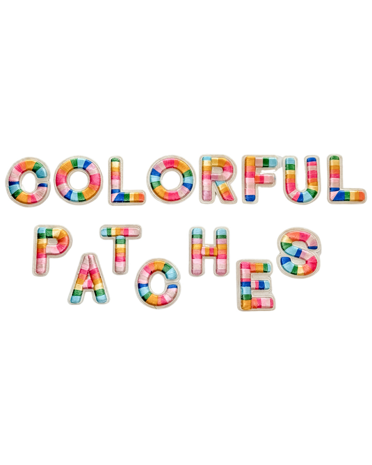 Colorful Letter Patches