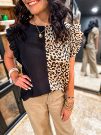 Leopard Block Top