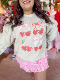 Cherry Bow Sweatshirt