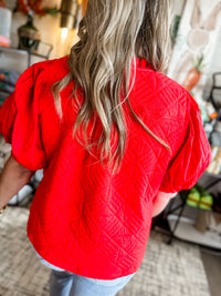 Red Olivia Top