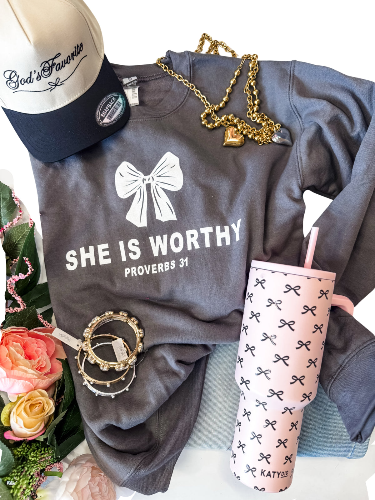 She Is Worthy Sweatshirt