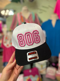 Pink and Black 806 Cap