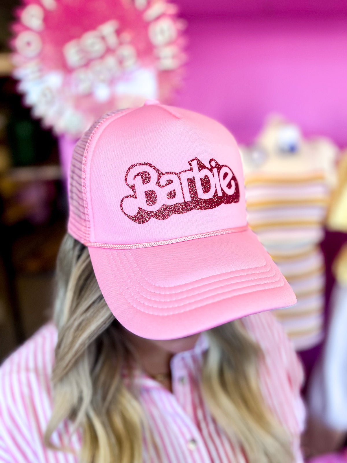 Solid Pink Girly Cap