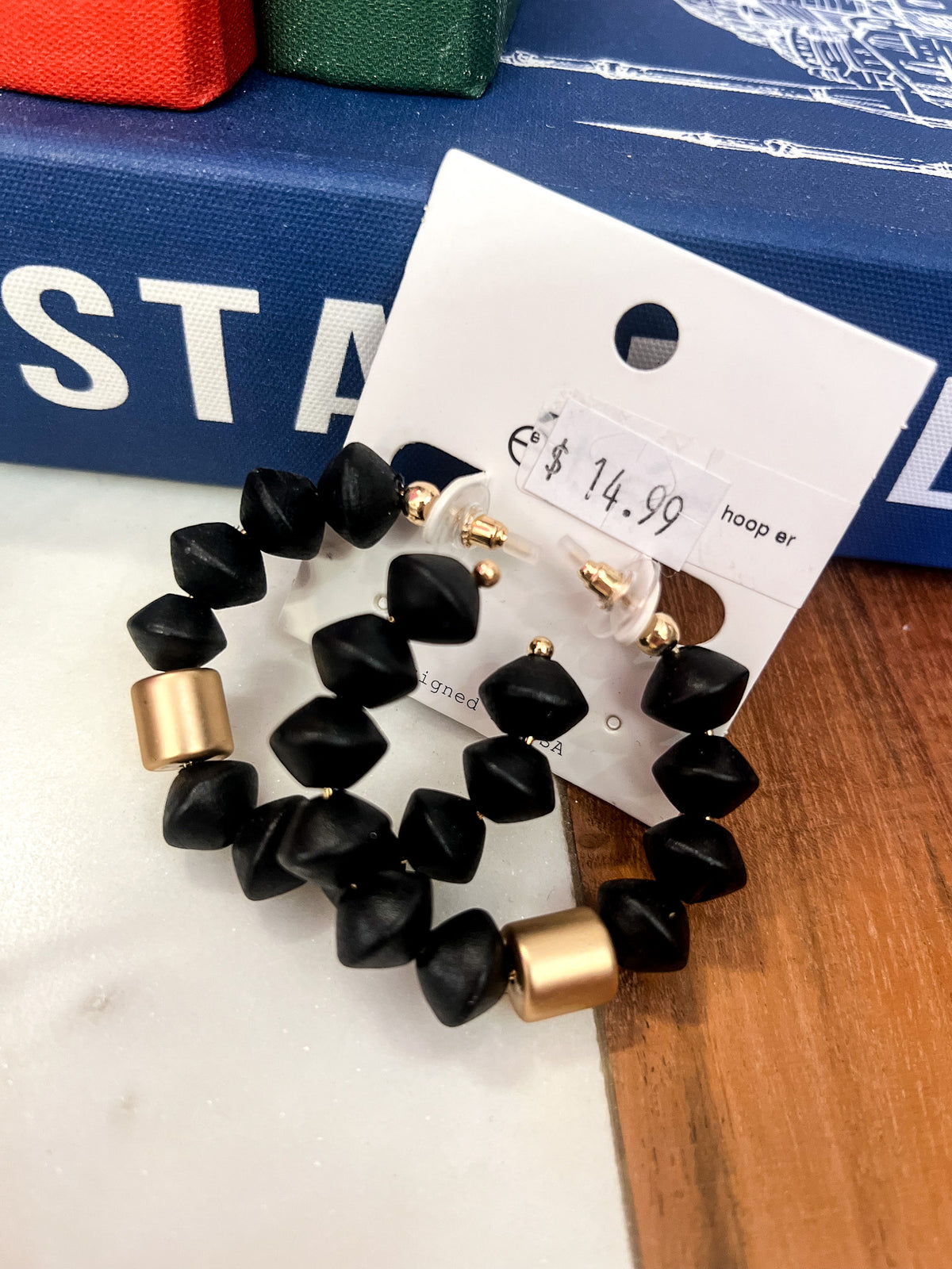 Ari Beaded Hoops