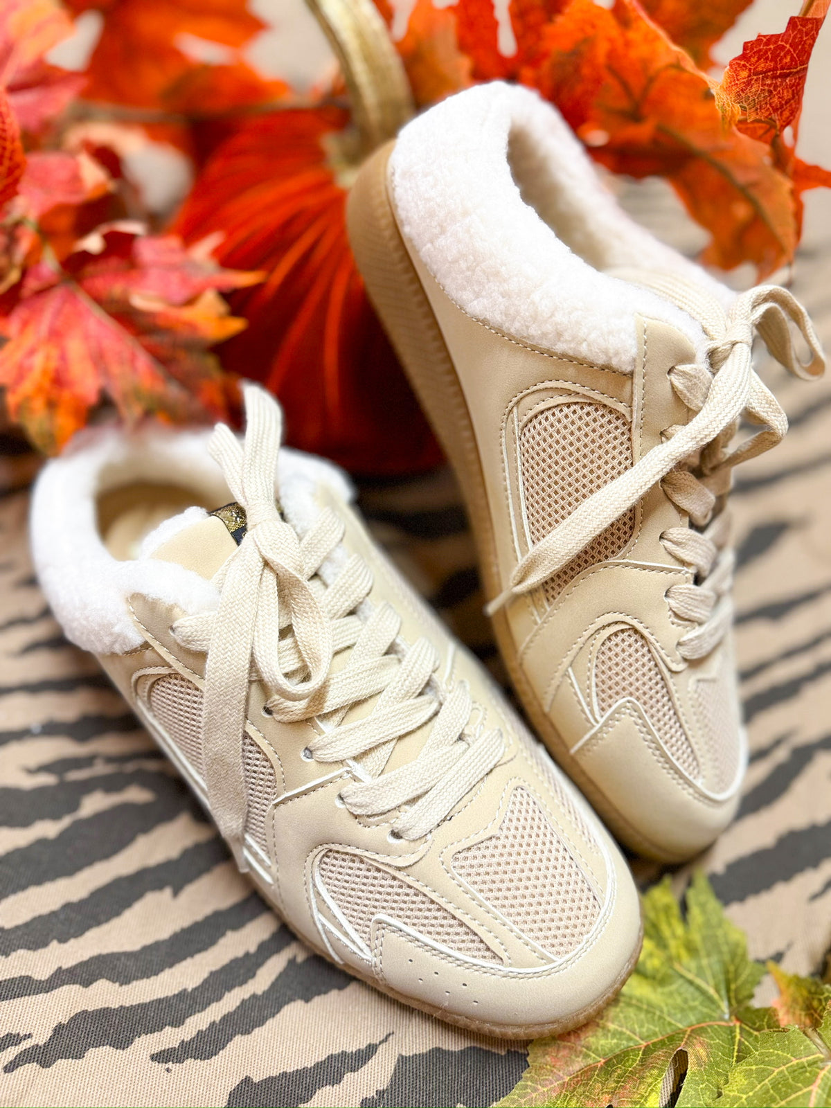 Taupe Laced Slip On