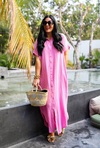 CARMEN COVER UP MAXI DRESS- 2 Colors
