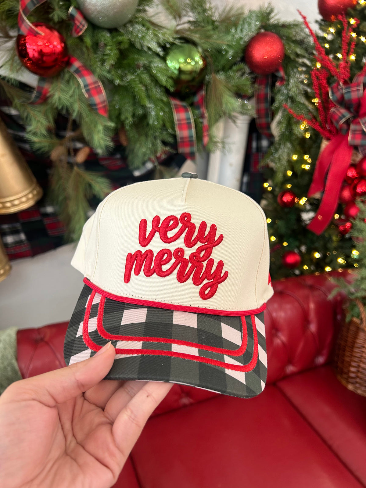 Very Merry Plaid Hat