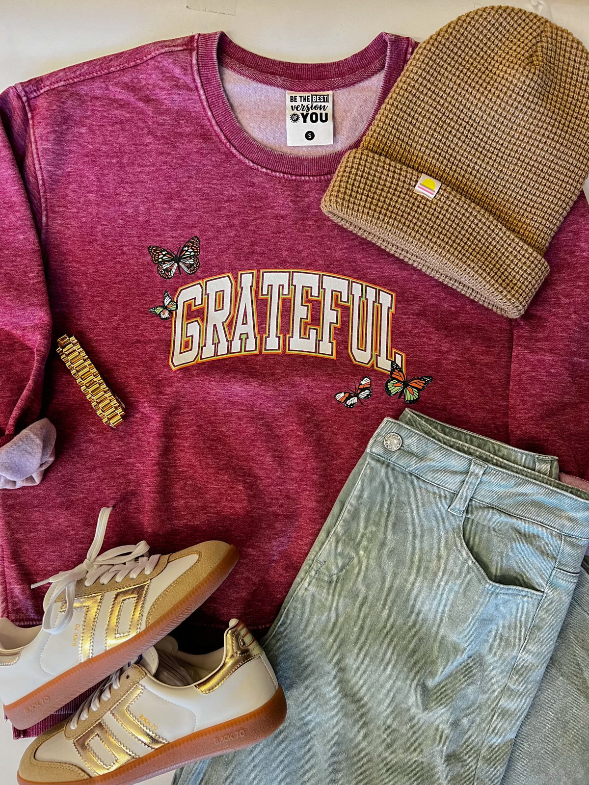 Grateful Burnout Sweatshirt