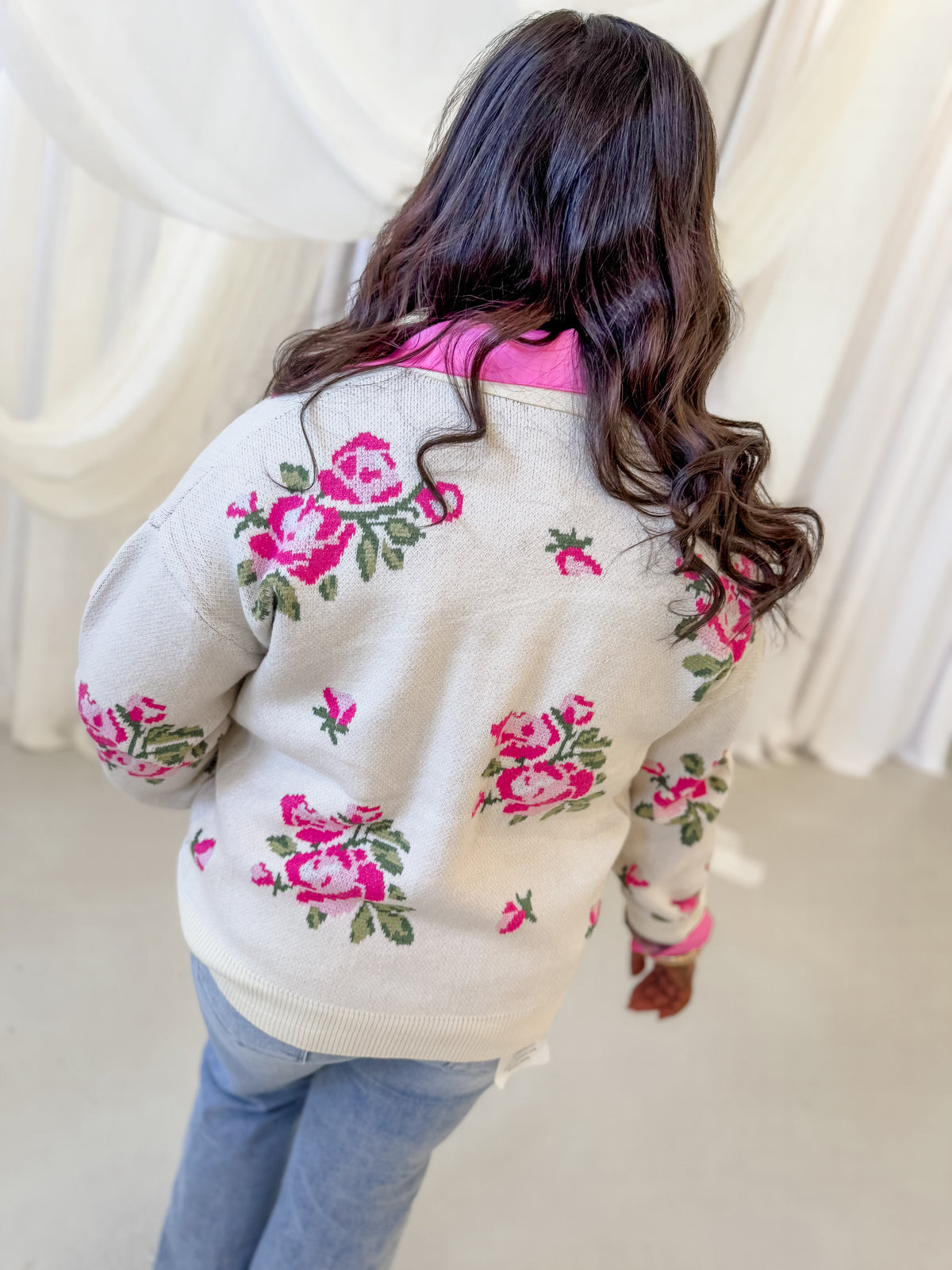 Rose Floral Cardigan