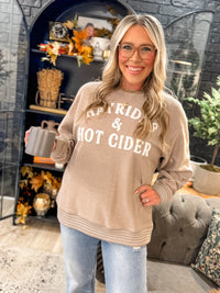 Hayrides and Hot Cider Corded Sweatshirt