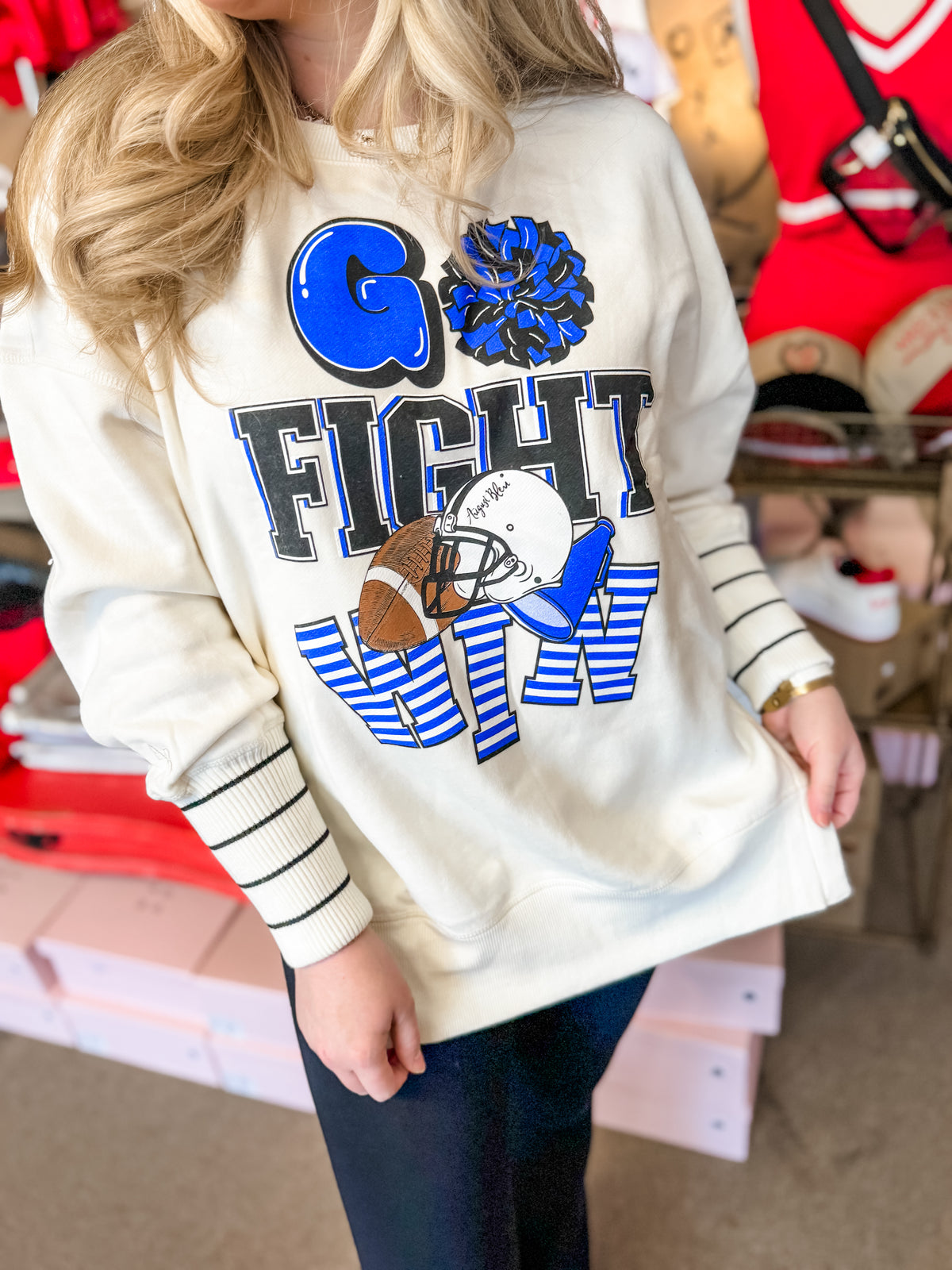 Go Fight Win Carli Sweatshirt - 2 Colors