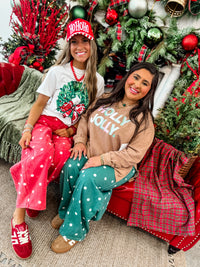Holly Jolly Latte Burnout Pullover