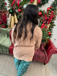 Holly Jolly Latte Burnout Pullover