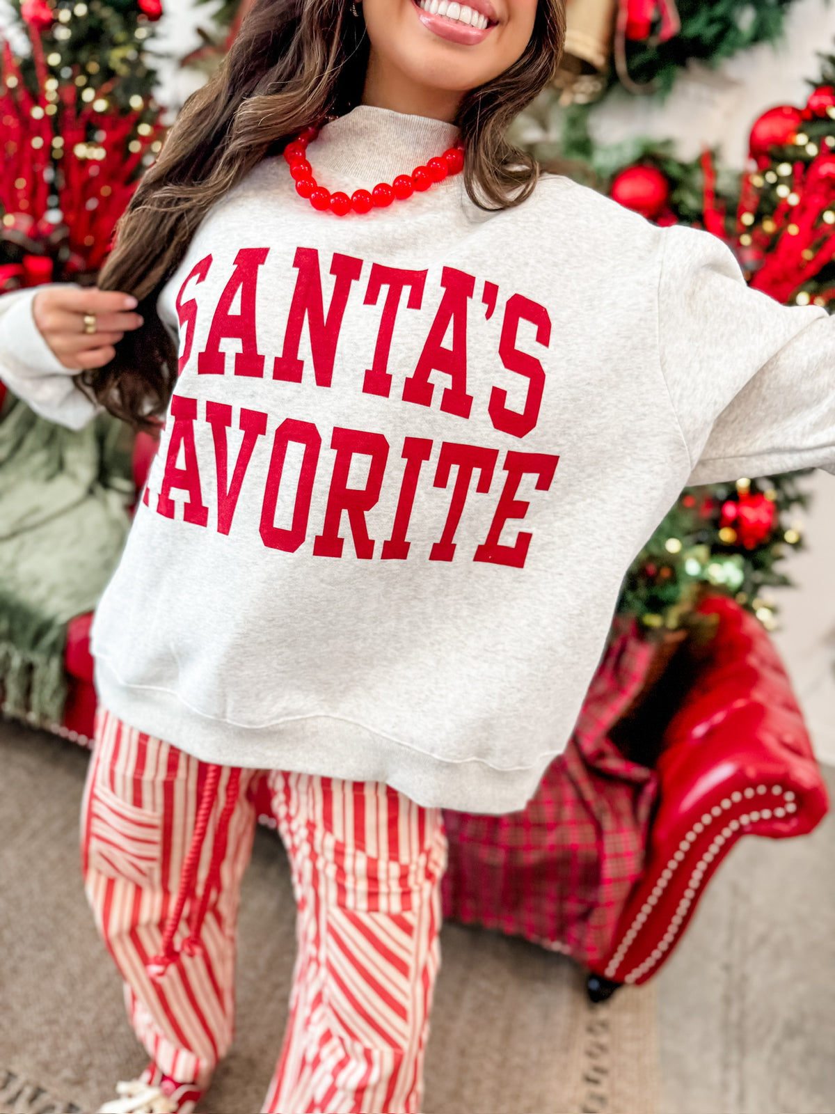 Santa's Favorite Reversible Mockneck