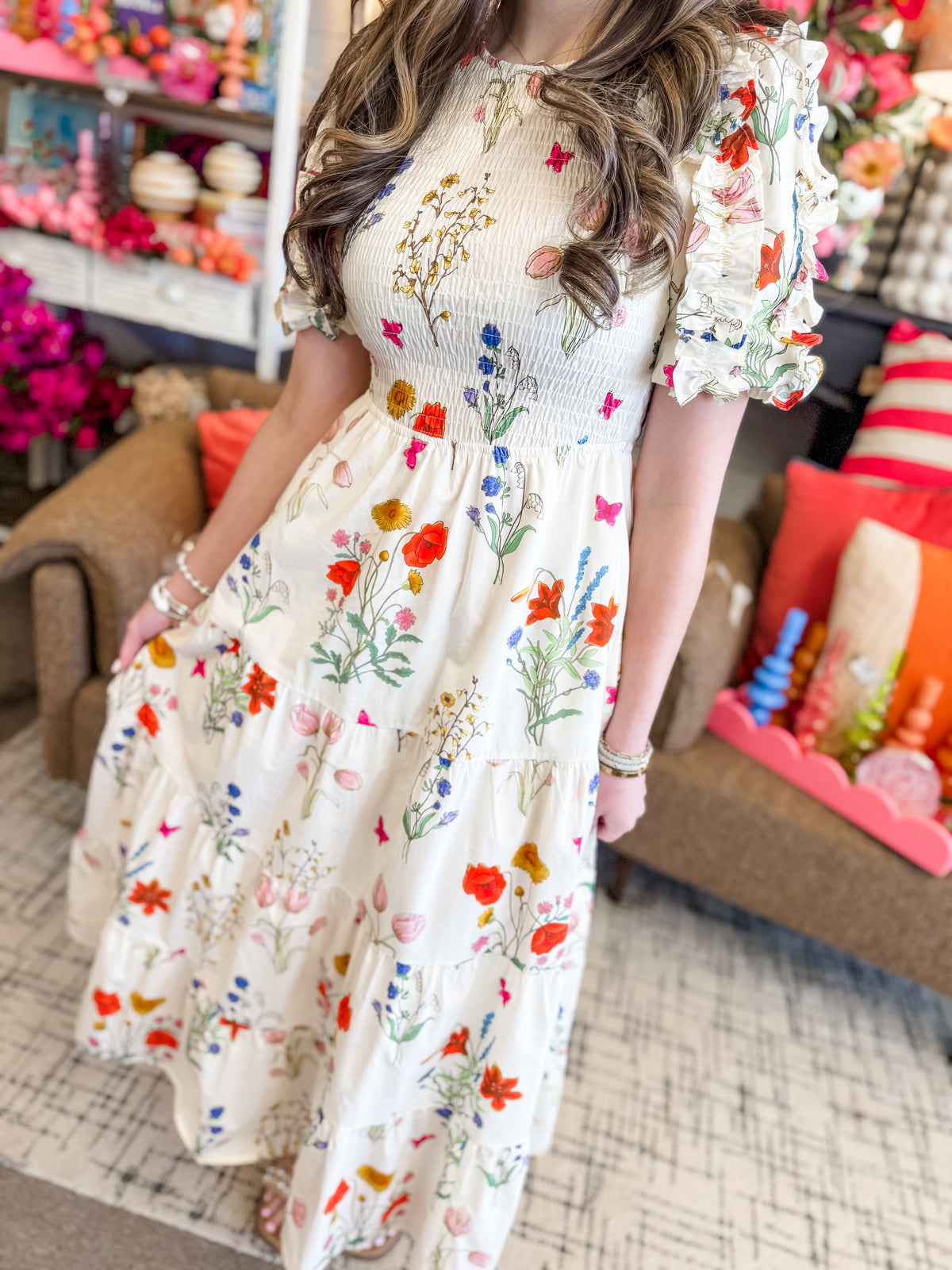 Through The Tulips Maxi