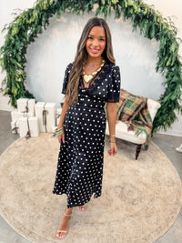 Alaina Polka Dot Dress