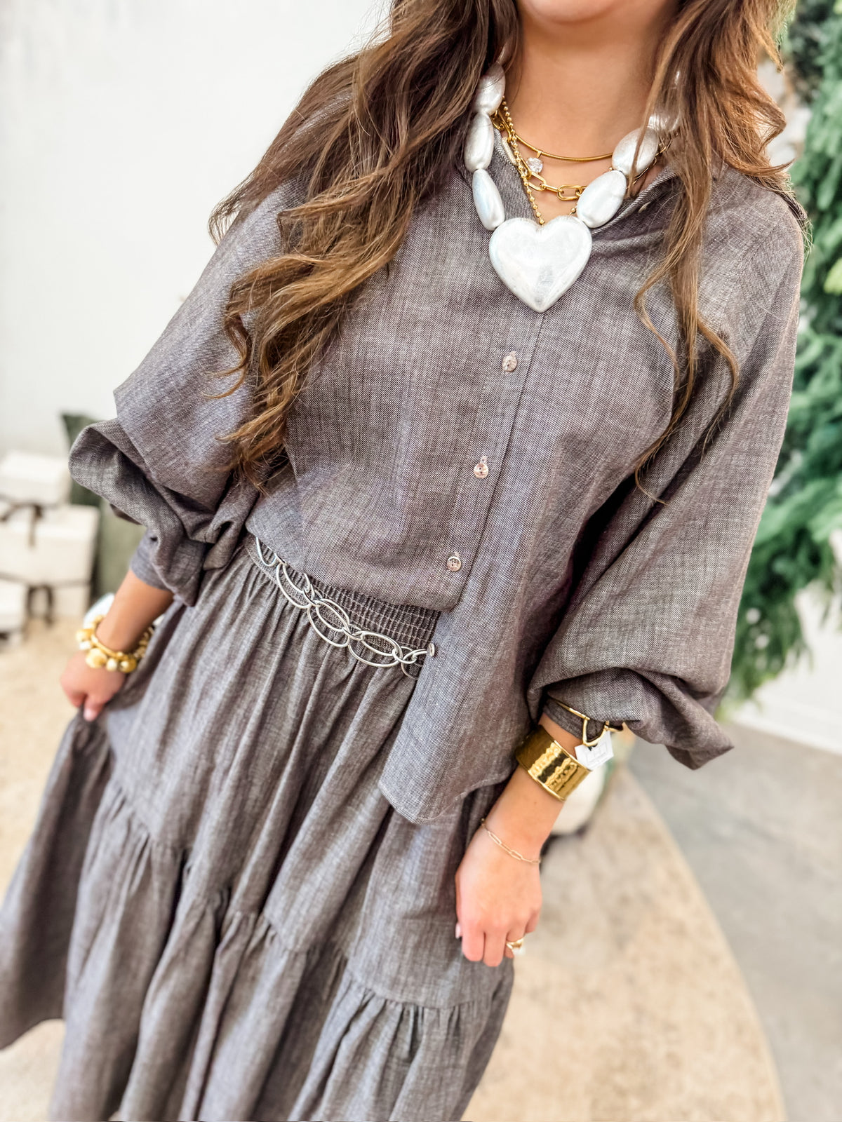 Aerin Button Up Top