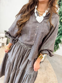 Aerin Button Up Top