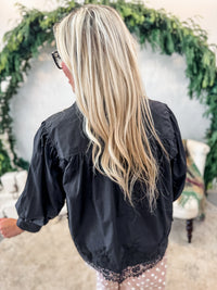 Lacy Button Up Top