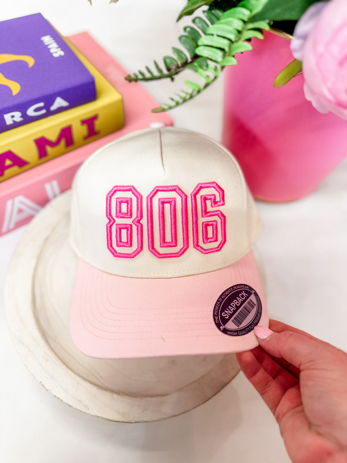 806 Baby Pink Trucker