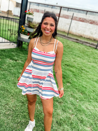 Baseline UV Protection Printed Dress grapefruit