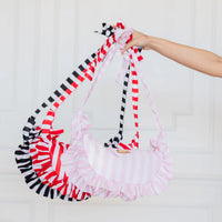 Ruffled Nylon Crossbody Bum Bag