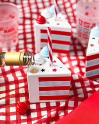 SLICE OF FUN PATRIOTIC SIPPER WITH STRAW