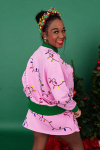 Merry & Bright Christmas Lights Sweatshirt