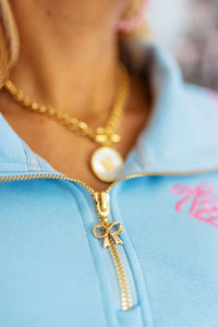 Ice Blue Floral Sweatshirt