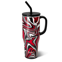 Mega Mug 40oz- Fanzone Black and Red