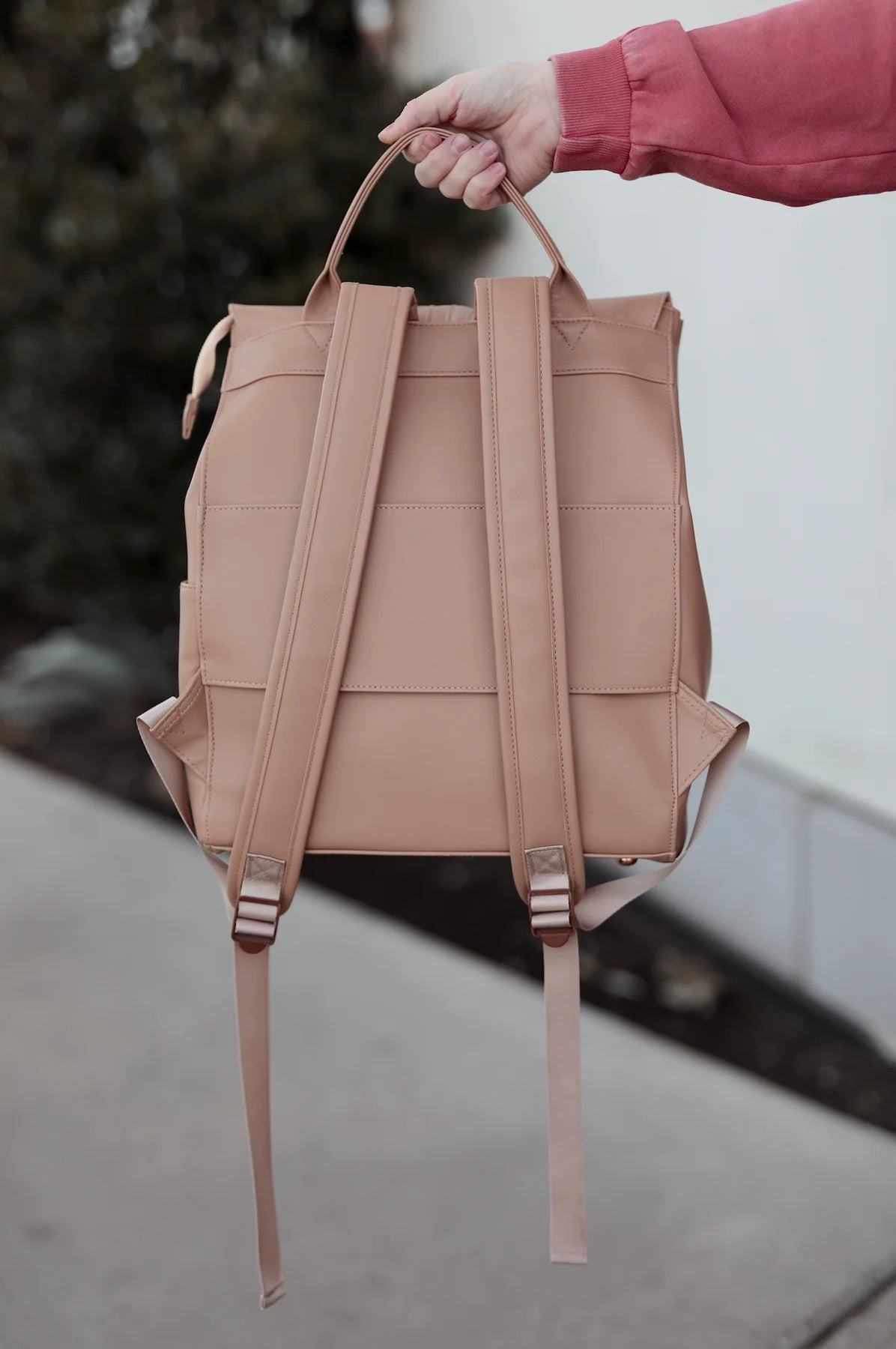 Everything Backpack - Embossed Rainbow (LATTE)