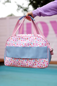 Duffle Bag - Party Animal Color Block (Pink/Orange/Blue Cheetah Print)