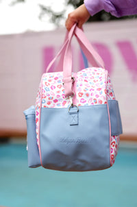 Duffle Bag - Party Animal Color Block (Pink/Orange/Blue Cheetah Print)