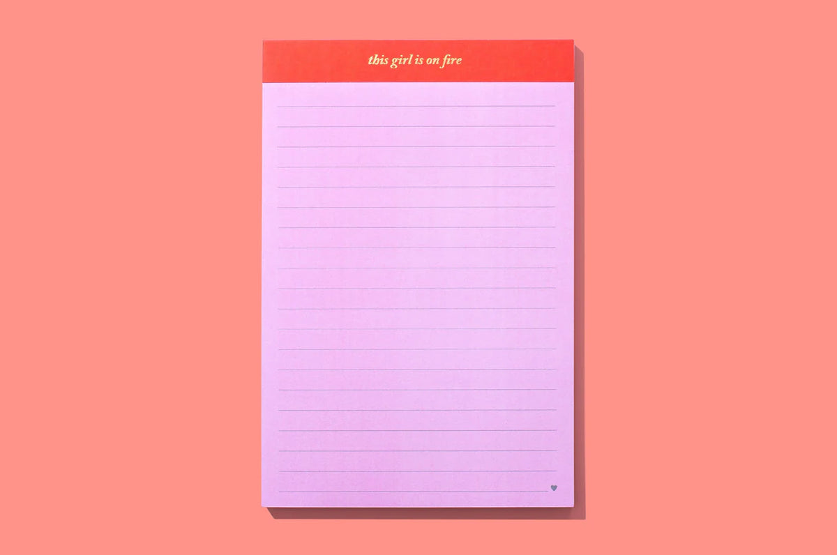 This Girl Is On Fire List Pad