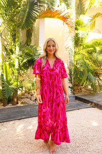 Berry Gloss Tullah Caftan Maxi