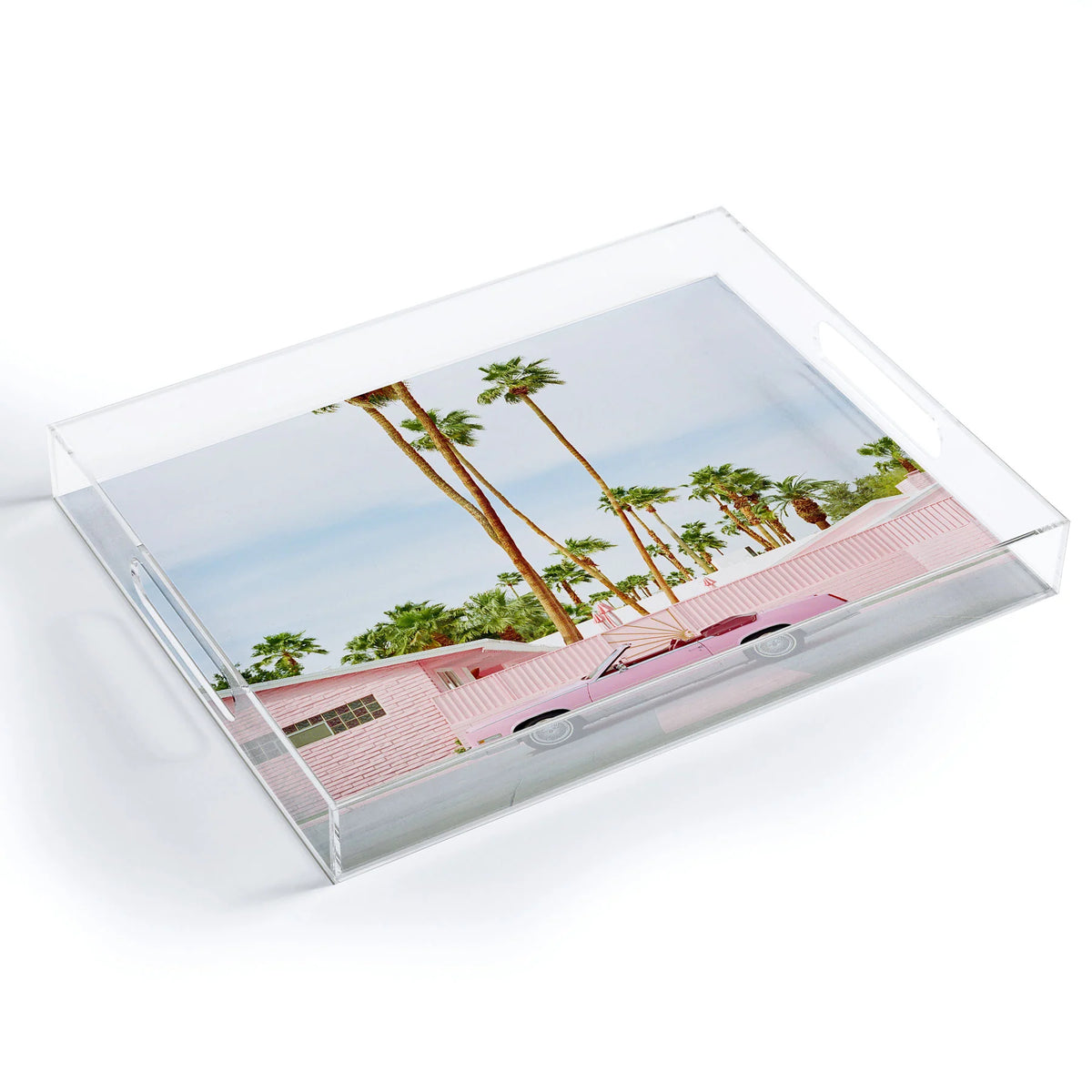 PINK PALM SPRINGS TRAY