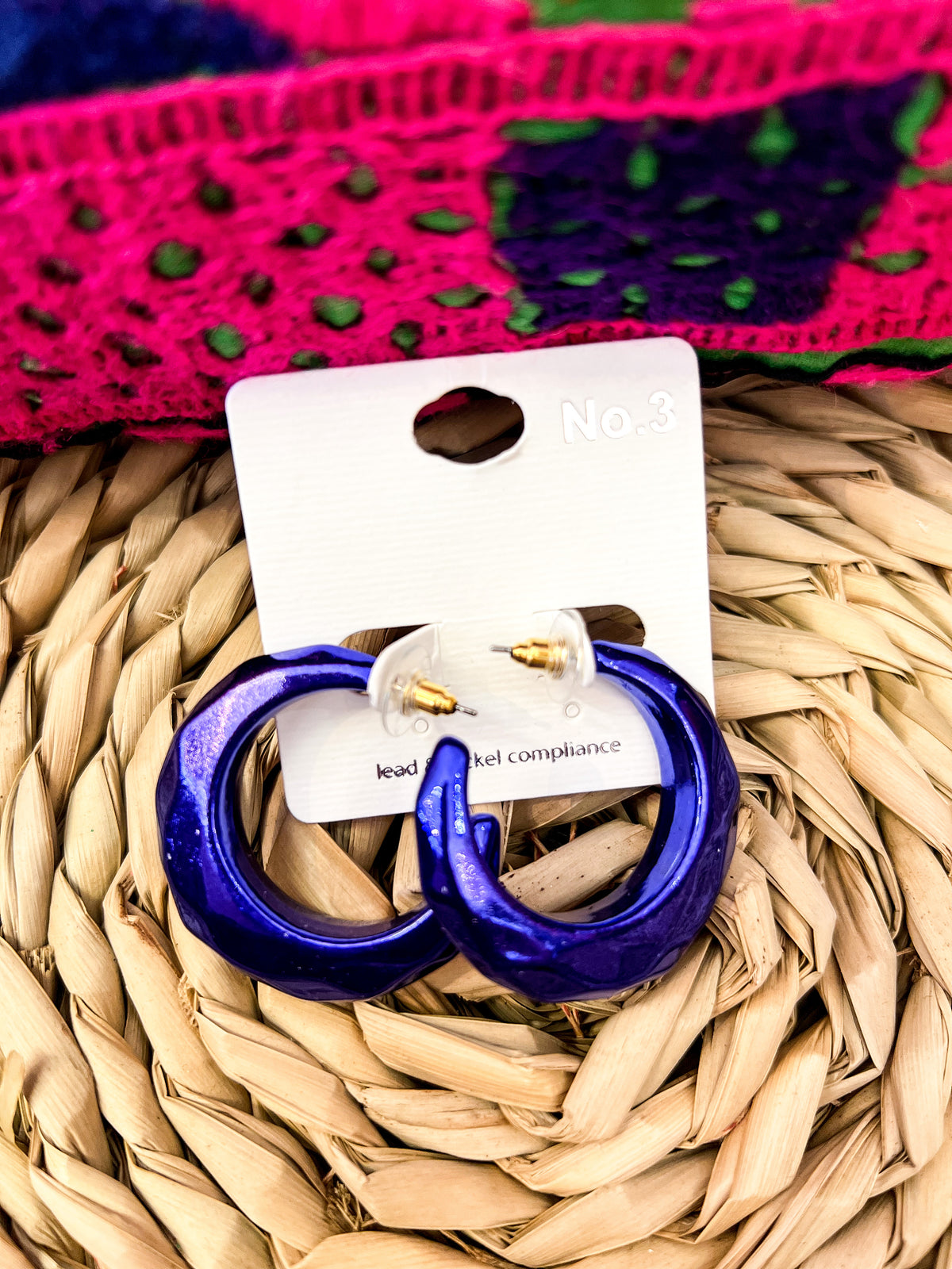 Puffy Geometric Hoop Earrings