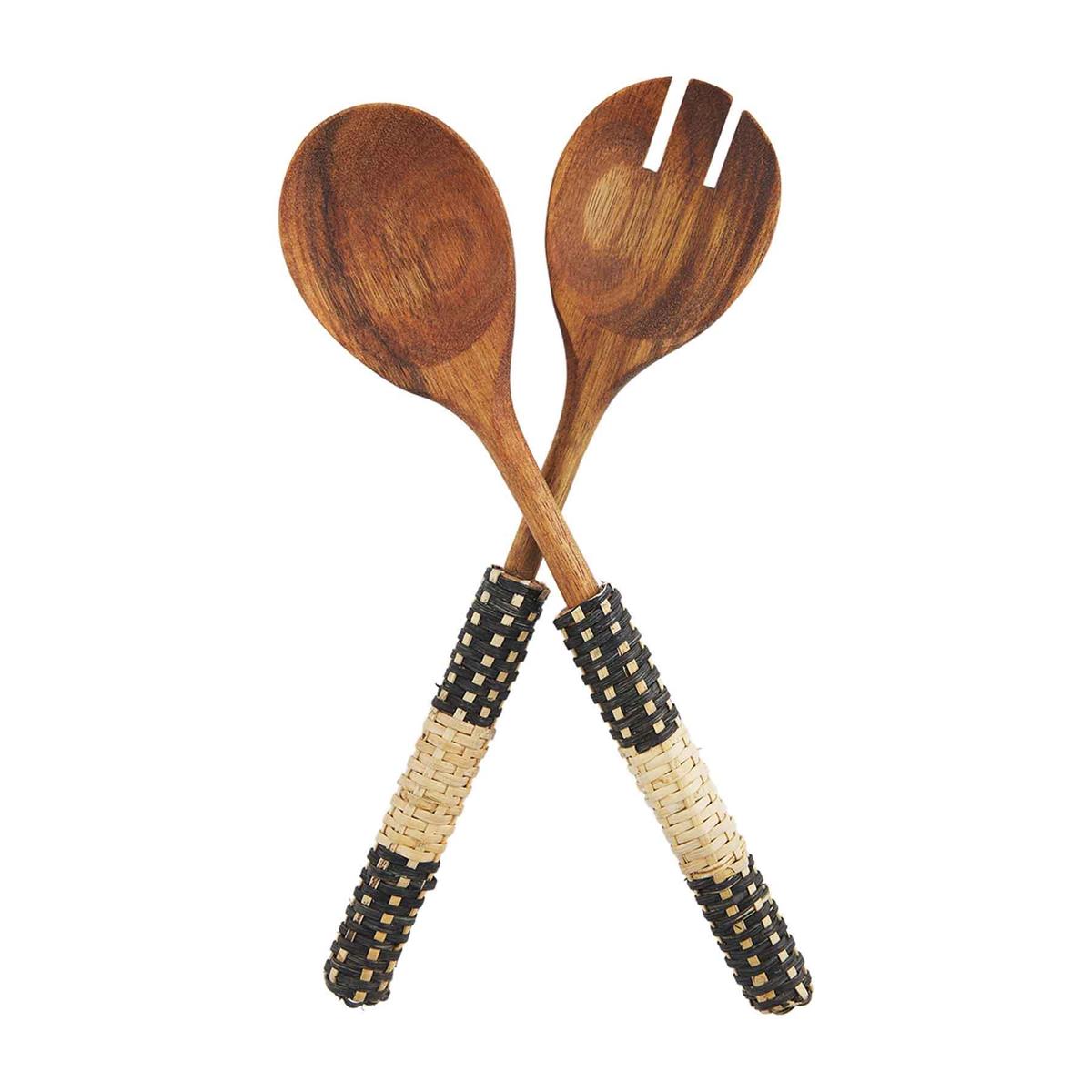 BLACK WOVEN SERVING UTENSILS