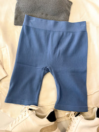 Ribbed Biker Shorts
