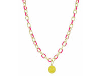 Enamel Chain Charm Necklaces
